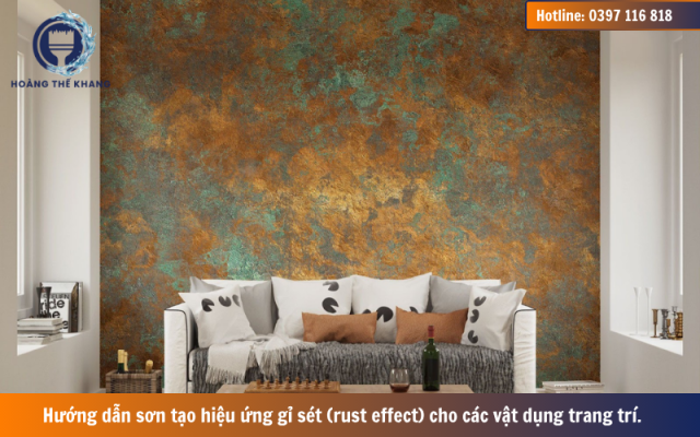 Hướng dẫn sơn tạo hiệu ứng gỉ sét đồ trang trí